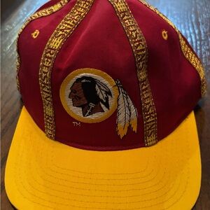 Vintage 90s Starter Washington Redskins Snapback Hat Burgundy Gold NFL